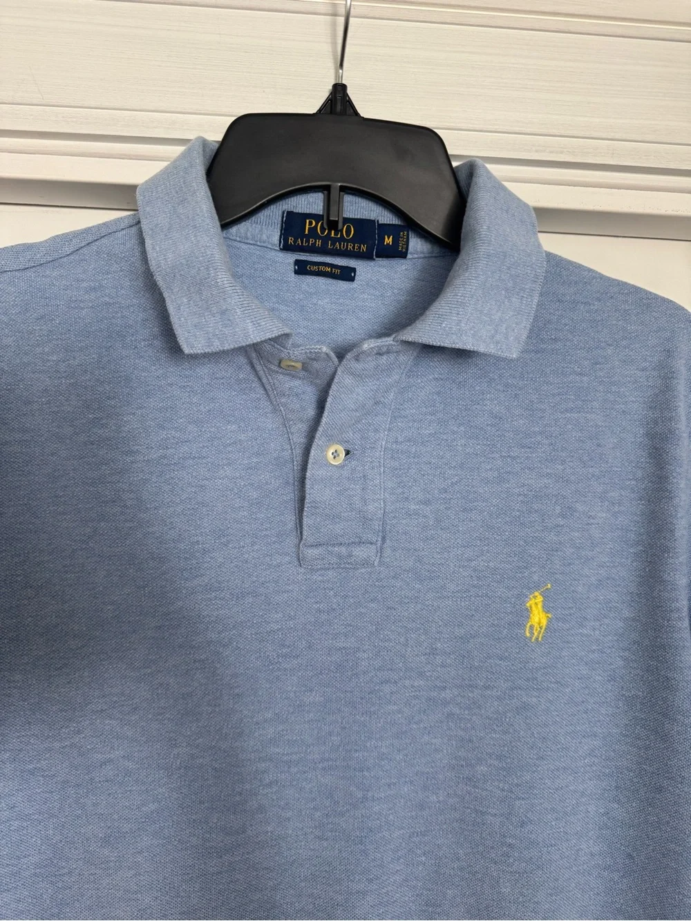 Ralph Lauren Light Blue Polo with Yellow Pony Logo